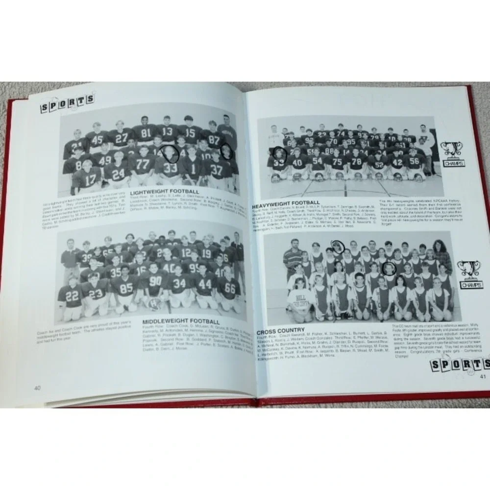 1996 Thayer‎ Hill Middle School Yearbook Annual Naperville Illinois IL - 96